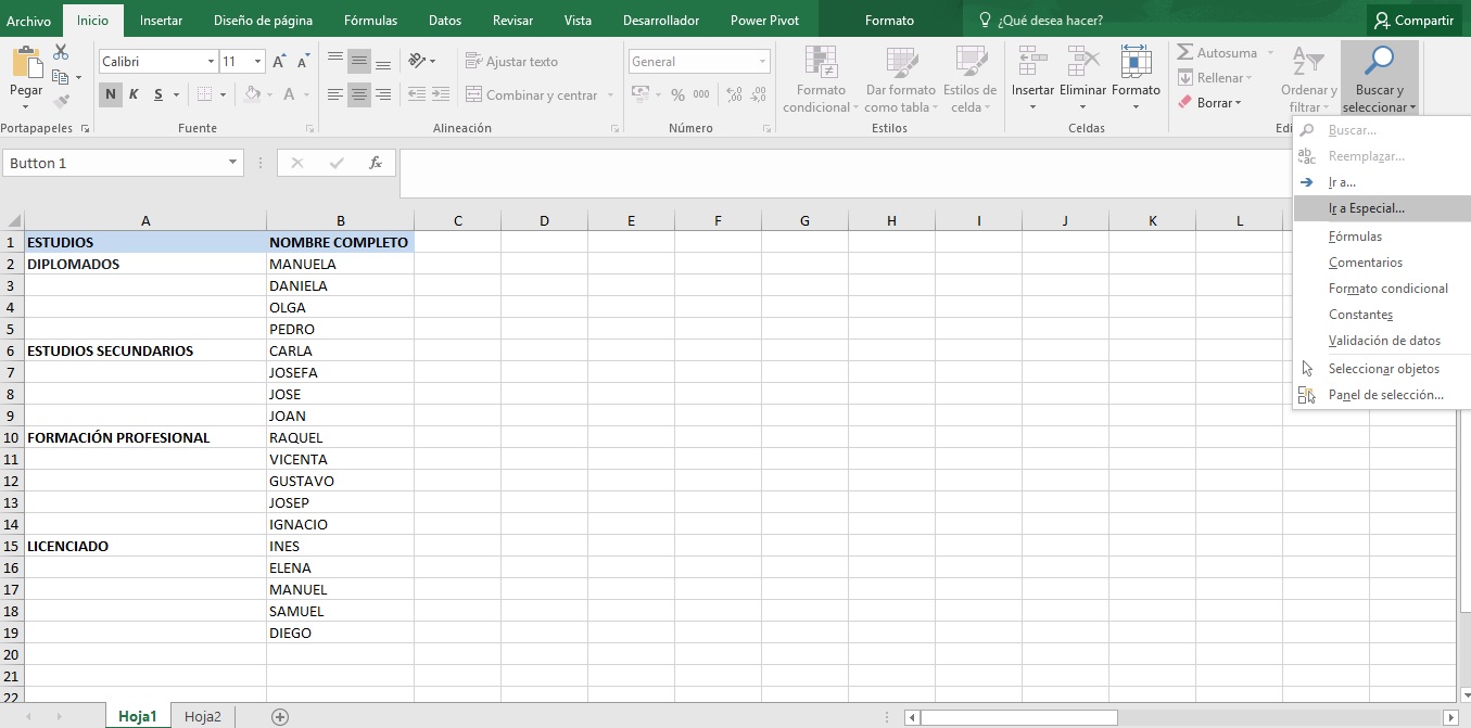 El rango de celdas contiene celdas vacías Excel 8 El rango de celdas contiene celdas vacías Excel