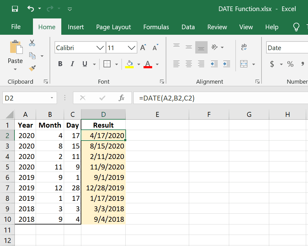 Excel Text And Date Formula In One Cell