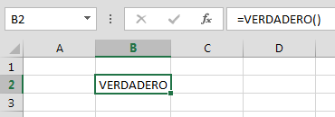 Función VERDADERO de Excel 1 Función VERDADERO de Excel